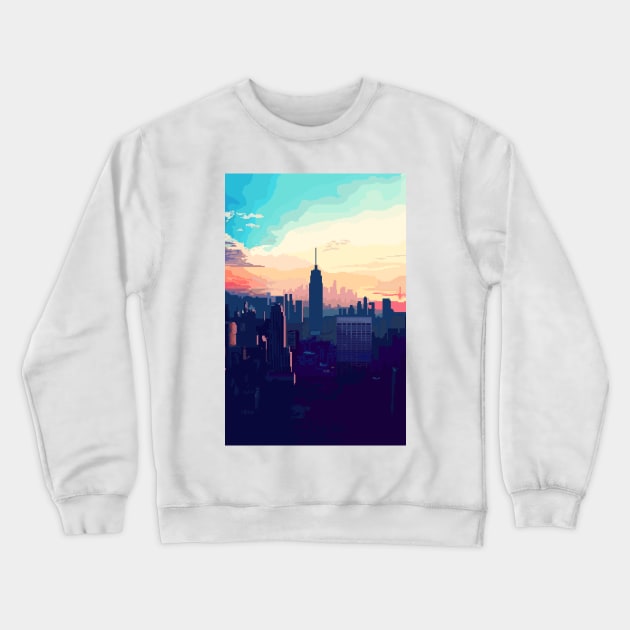 Pixel New York Crewneck Sweatshirt by Segrom